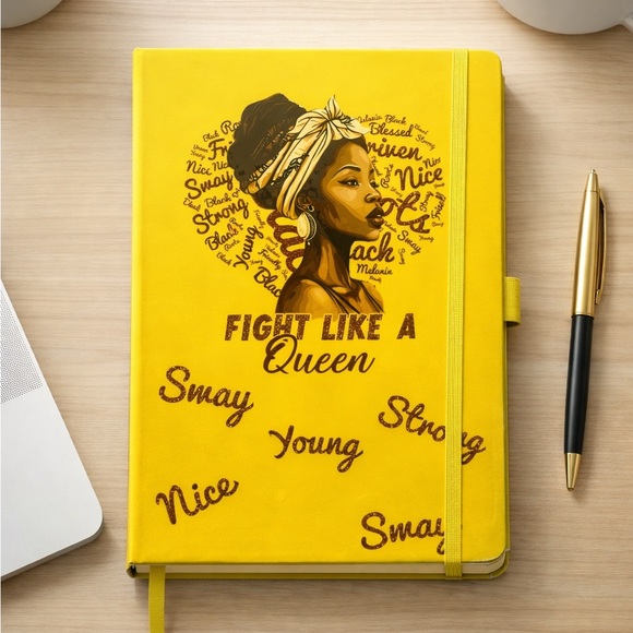 Handmade Other - Yellow 'Fight Like a Queen' Notebook